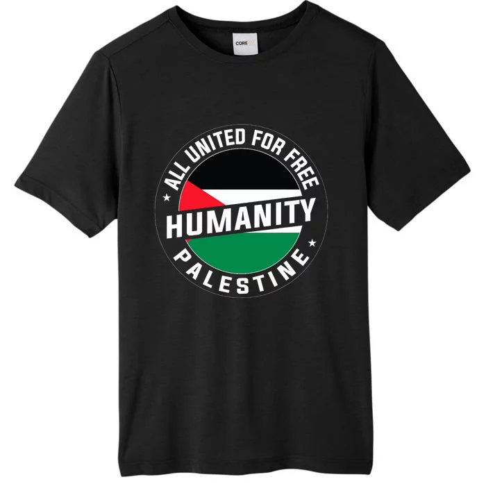 Stand With Palestine Free Palestine Peace Love Flag ChromaSoft Performance T-Shirt