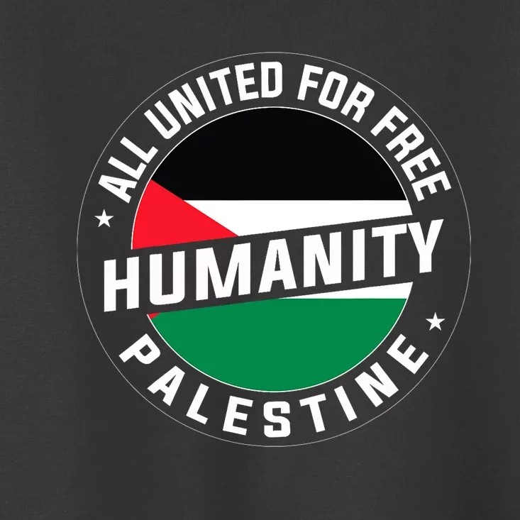 Stand With Palestine Free Palestine Peace Love Flag Toddler T-Shirt