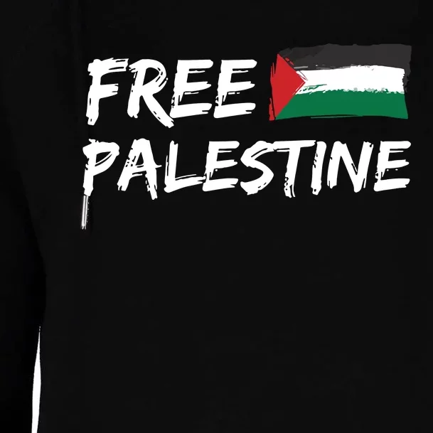 Stand With Palestine Free Palestine Womens Funnel Neck Pullover Hood