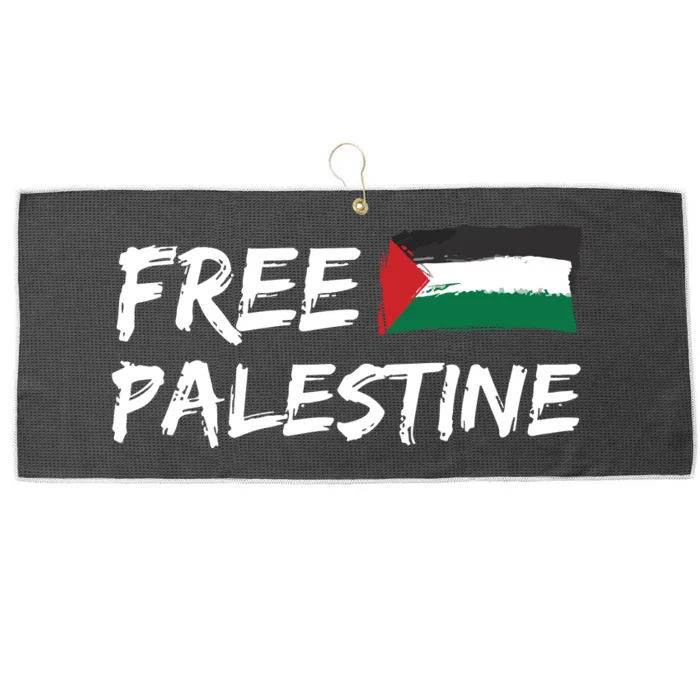 Stand With Palestine Free Palestine Large Microfiber Waffle Golf Towel