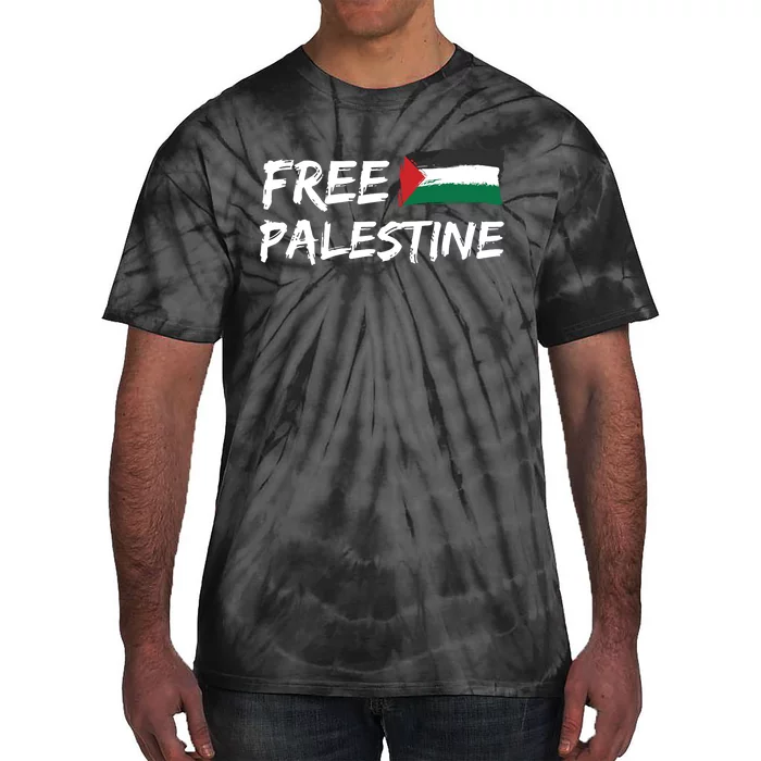 Stand With Palestine Free Palestine Tie-Dye T-Shirt