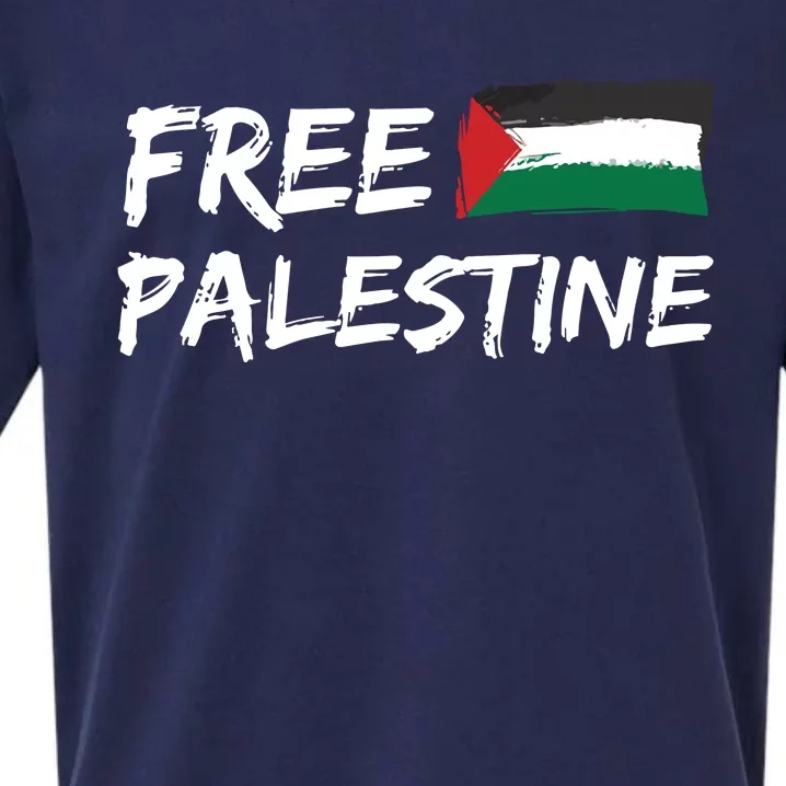 Stand With Palestine Free Palestine Sueded Cloud Jersey T-Shirt