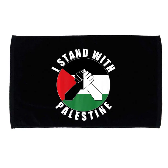 Stand With Palestine Free Palestine End Israeli Occupation Microfiber Hand Towel