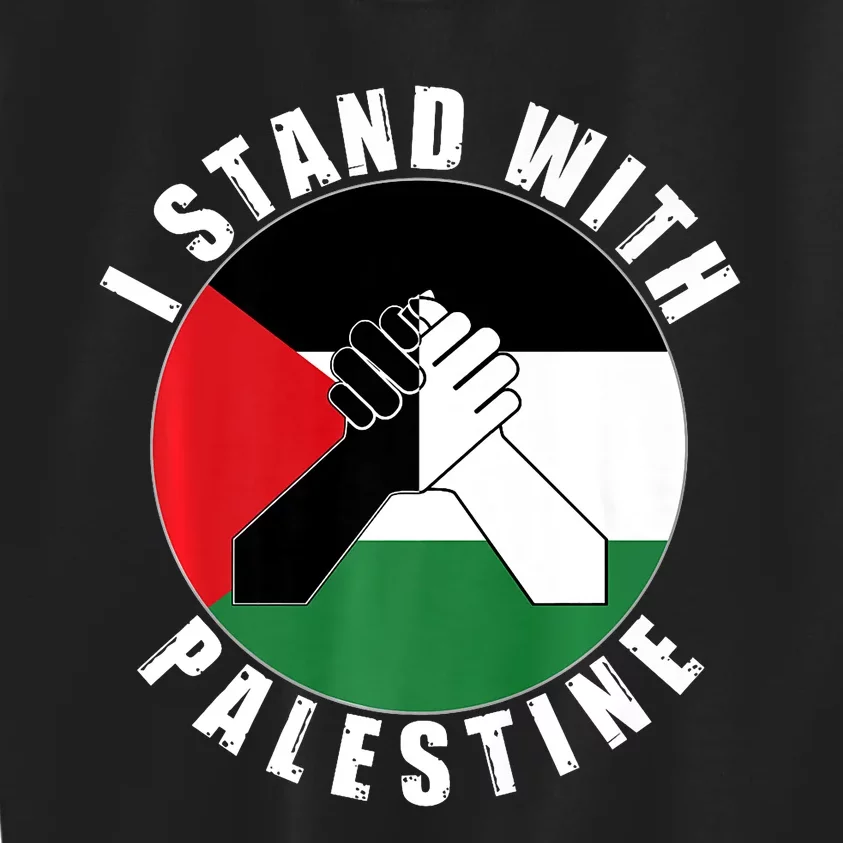 Stand With Palestine Free Palestine End Israeli Occupation Kids Sweatshirt