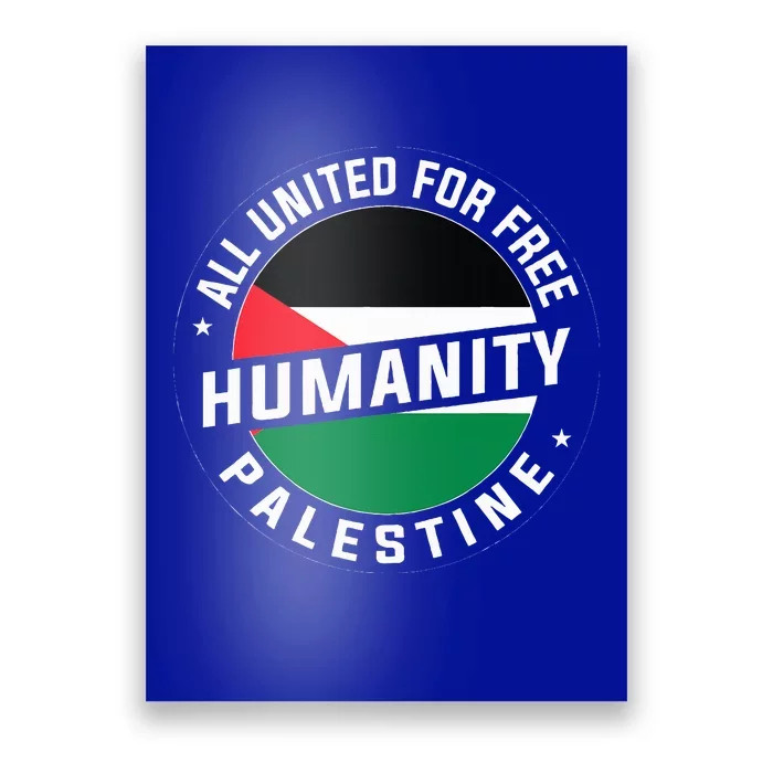 Stand With Palestine Free Palestine Peace Love Flag Poster