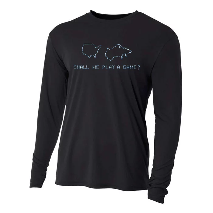 Shall We Play A Game Wargames Gaming Cooling Performance Long Sleeve Crew