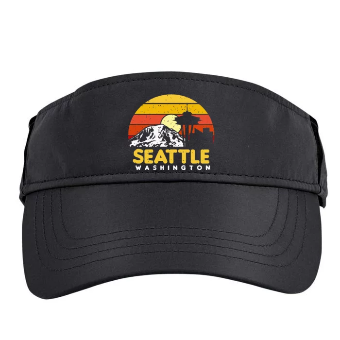 Seattle Washington PNW Vacation Souvenir Gift Adult Drive Performance Visor