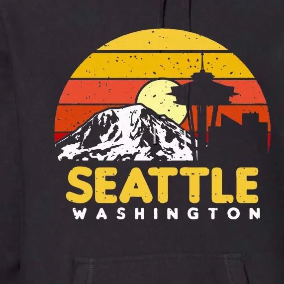 Seattle Washington PNW Vacation Souvenir Gift Premium Hoodie