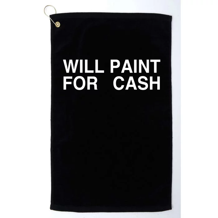 Sunny.Ssa Will Paint For Cash Platinum Collection Golf Towel