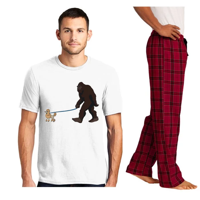 Sasquatch Walking Poodle Cryptozoology Bigfoot Yeti Animal Pajama Set