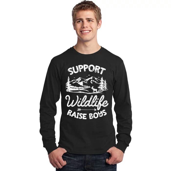 Support Wildlife Raise Mom Dad Mother Parents Tall Long Sleeve T-Shirt