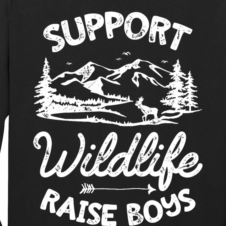 Support Wildlife Raise Mom Dad Mother Parents Tall Long Sleeve T-Shirt