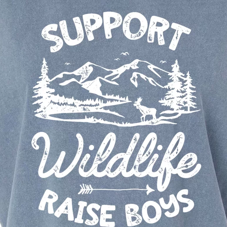 Support Wildlife Raise Mom Dad Mother Parents Garment-Dyed Women's Muscle Tee