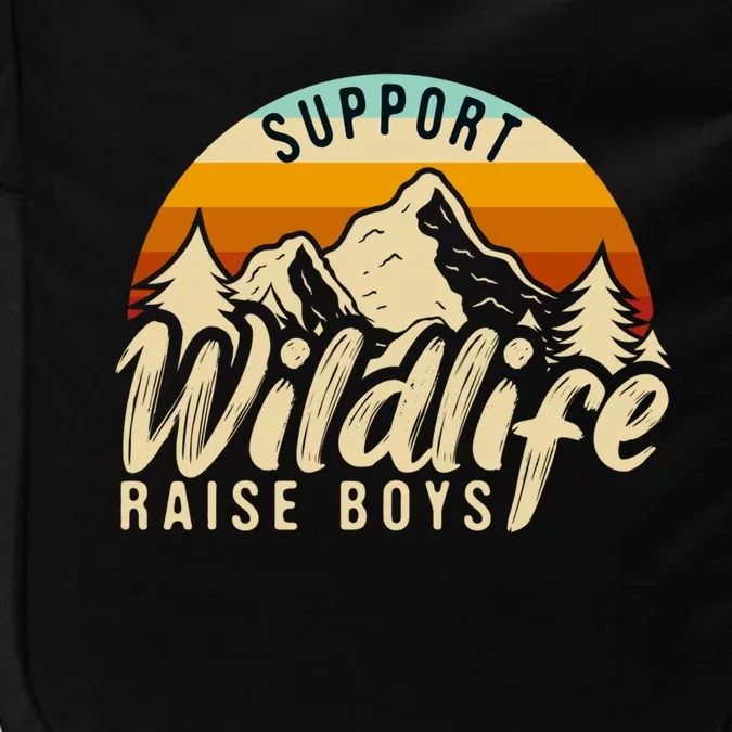 Support Wildlife Raise Cool Mom Dad Funny Gift Impact Tech Backpack