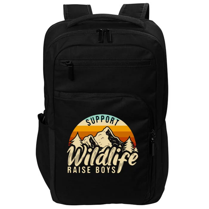 Support Wildlife Raise Cool Mom Dad Funny Gift Impact Tech Backpack