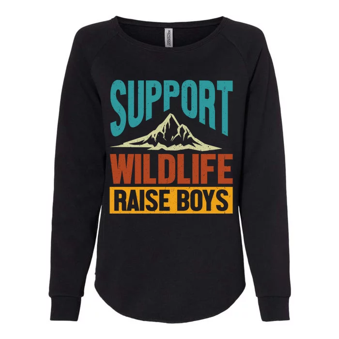 Support Wildlife Raise Boys Womens California Wash Sweatshirt