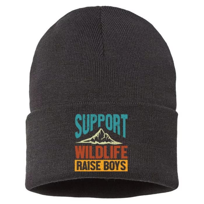 Support Wildlife Raise Boy Sustainable Knit Beanie