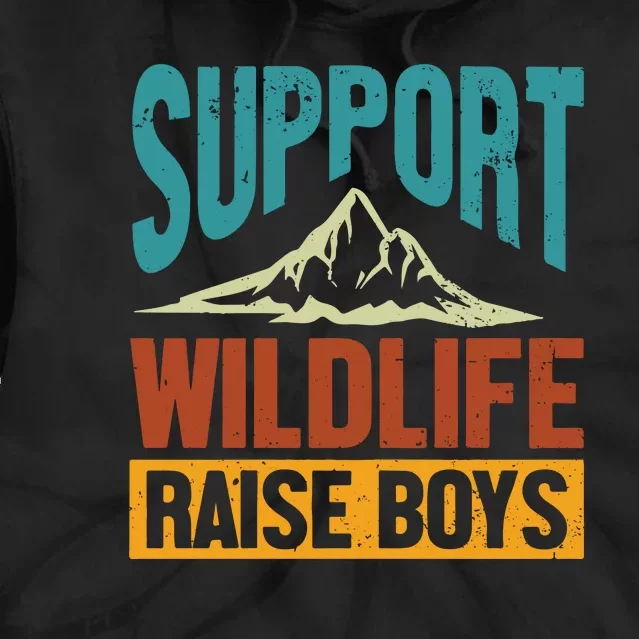 Support Wildlife Raise Boy Tie Dye Hoodie