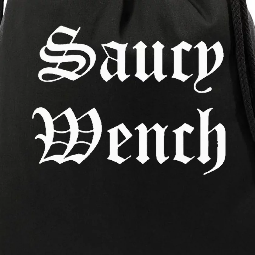 Saucy Wench Ren Faire Funny Halloween Costume Drawstring Bag