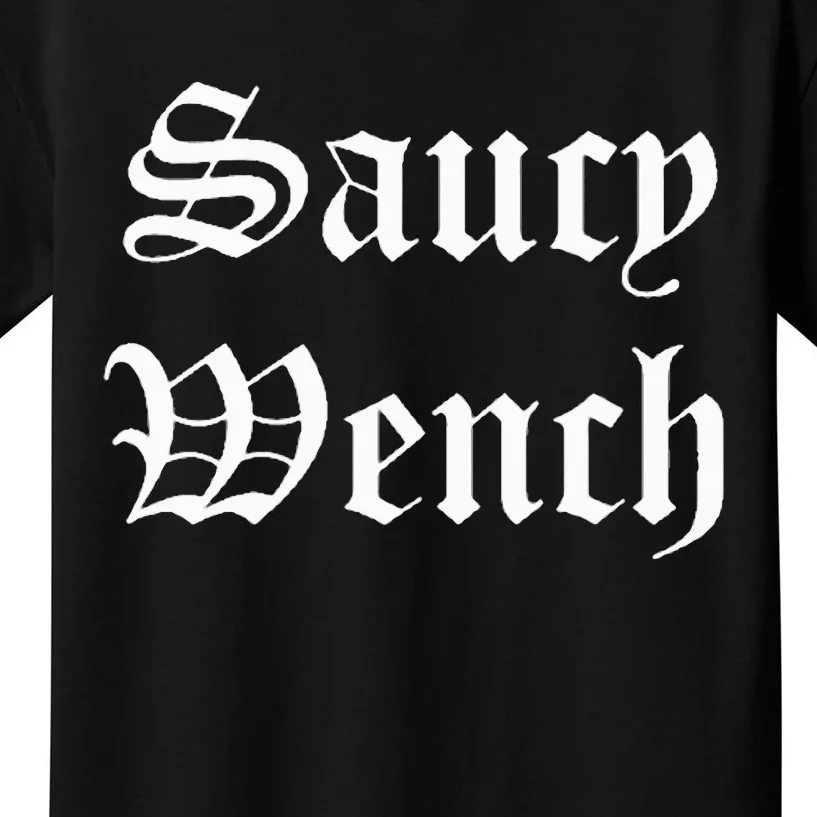 Saucy Wench Ren Faire Funny Halloween Costume Kids T-Shirt