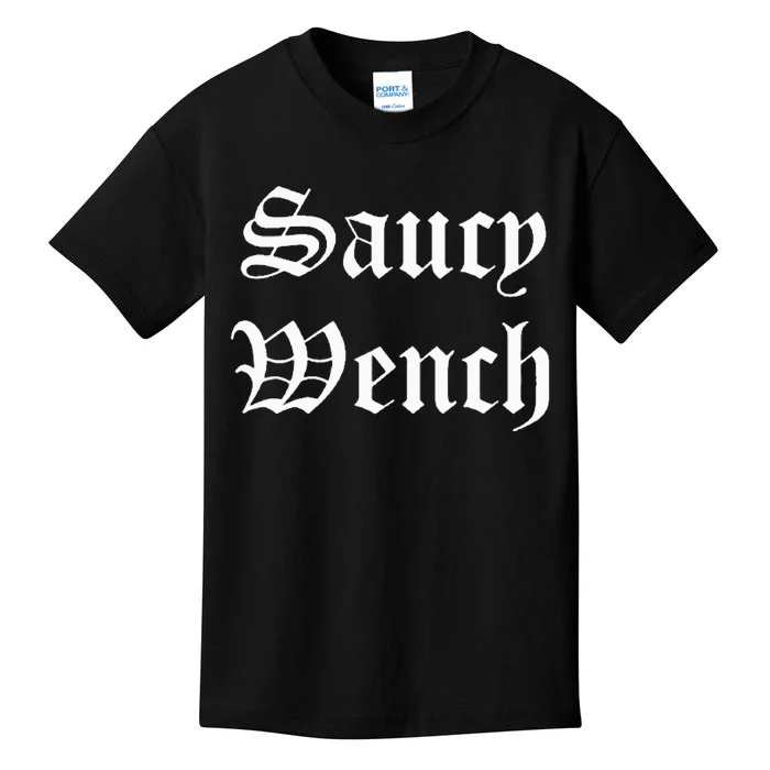 Saucy Wench Ren Faire Funny Halloween Costume Kids T-Shirt