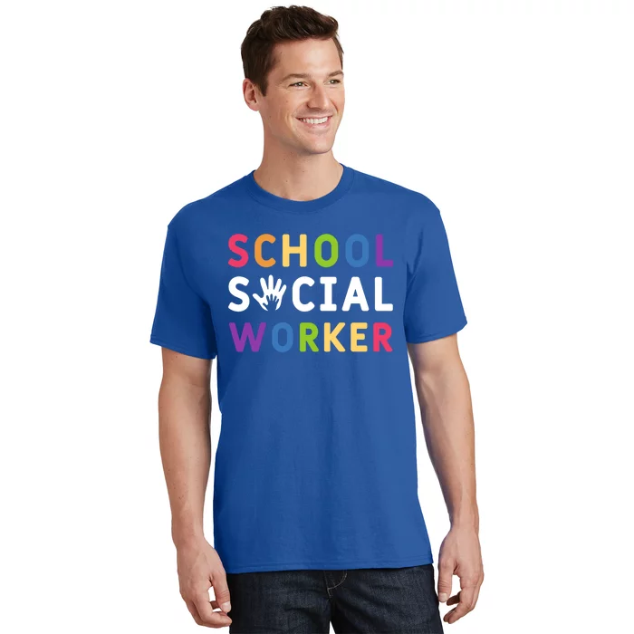 Social Work Rainbow School Social Worker Gift T-Shirt