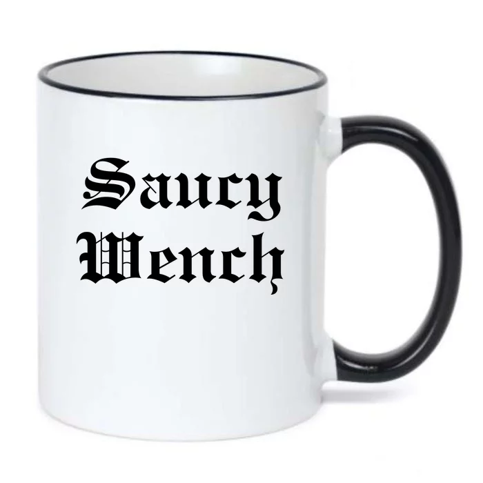 Saucy Wench Ren Faire Funny Halloween Costume Black Color Changing Mug