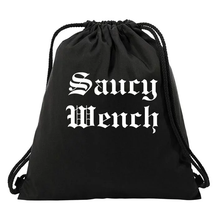 Saucy Wench Ren Faire Funny Halloween Costume Drawstring Bag