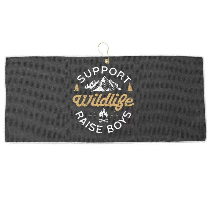 Support Wildlife Raise Parent Mom & Dad Gift Large Microfiber Waffle Golf Towel