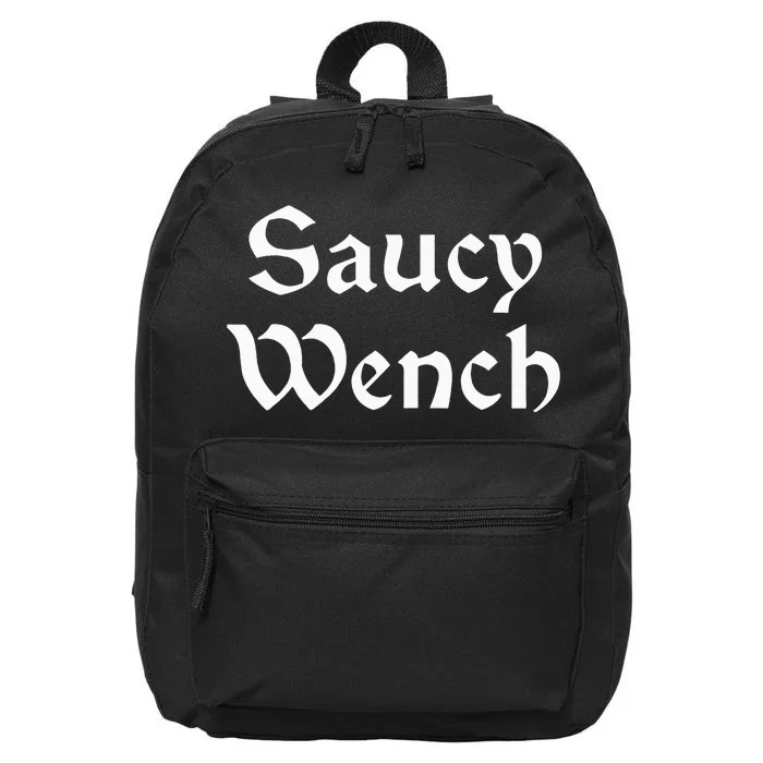 Saucy Wench Renaissance Fair Fayre Funny Renfest Halloween 16 in Basic Backpack