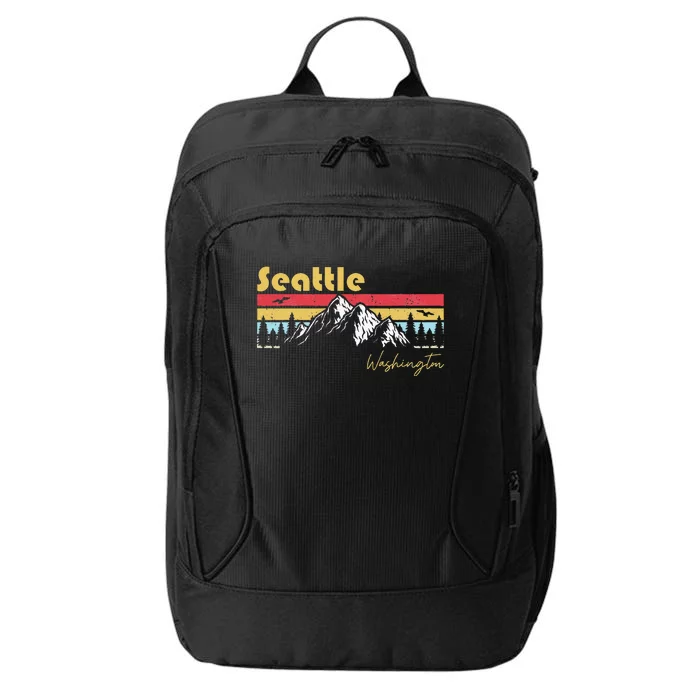 Seattle Washington Roots Hometown Vintage Home State Pride City Backpack