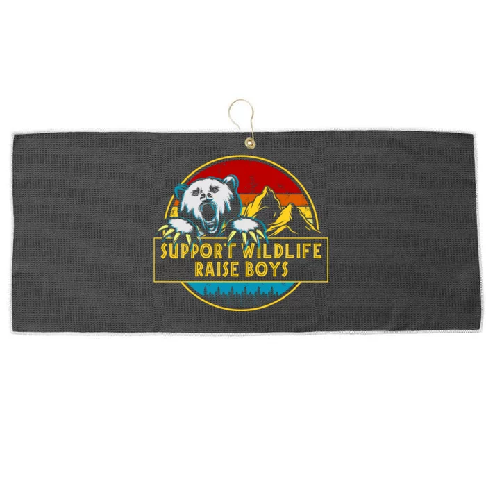 Support Wildlife Rasie Boys Large Microfiber Waffle Golf Towel