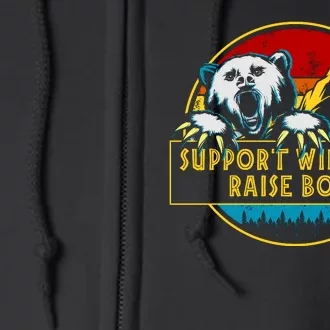 Support Wildlife Rasie Boys Full Zip Hoodie