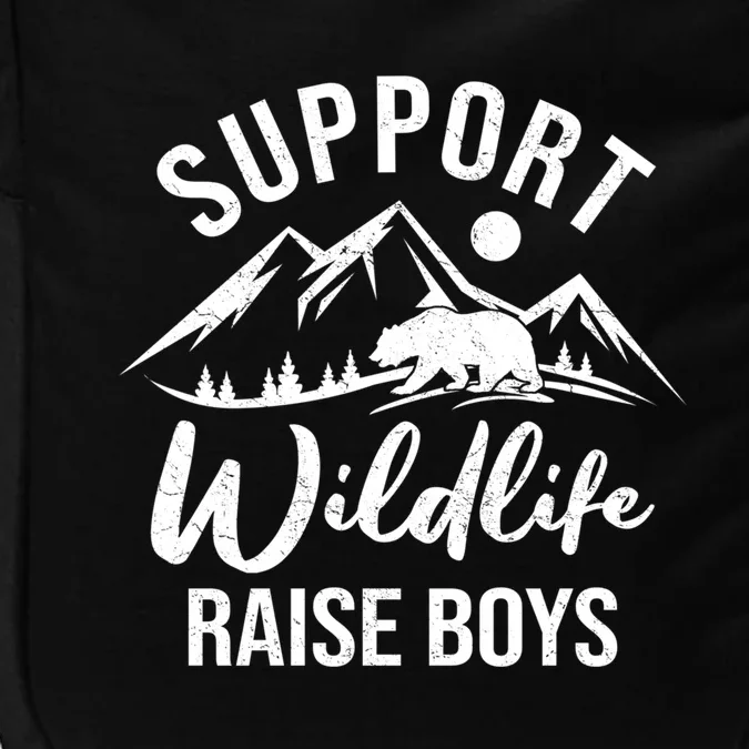 Support Wildlife Raise Sons Funny Mom Dad Wild One Bear Cute Gift Impact Tech Backpack