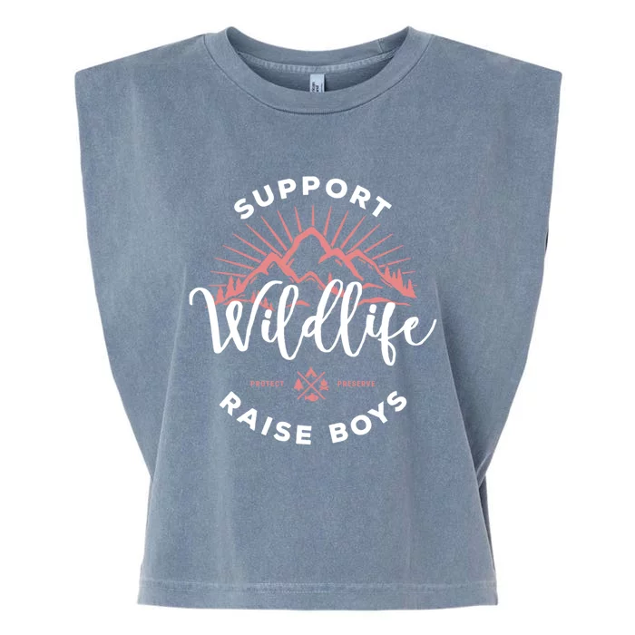 Support Wildlife Raise Gift Garment-Dyed Women's Muscle Tee