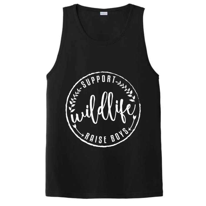 Support Wildlife Raise Mom Gift Performance Tank