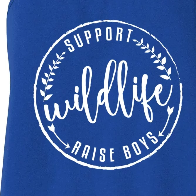 Support Wildlife Raise Mom Gift Women's Racerback Tank