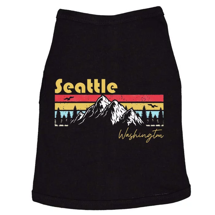 Seattle Washington Roots Hometown Vintage Home State Pride Doggie Tank