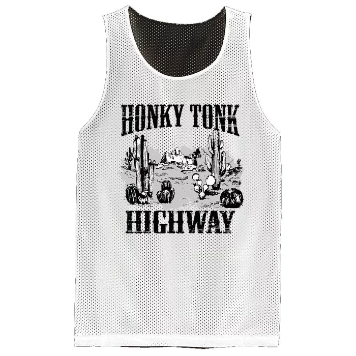 Southern Western Rodeo Cowgirl Honky Tonk Highway Mesh Reversible Basketball Jersey Tank