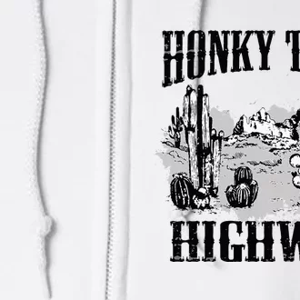 Southern Western Rodeo Cowgirl Honky Tonk Highway Full Zip Hoodie