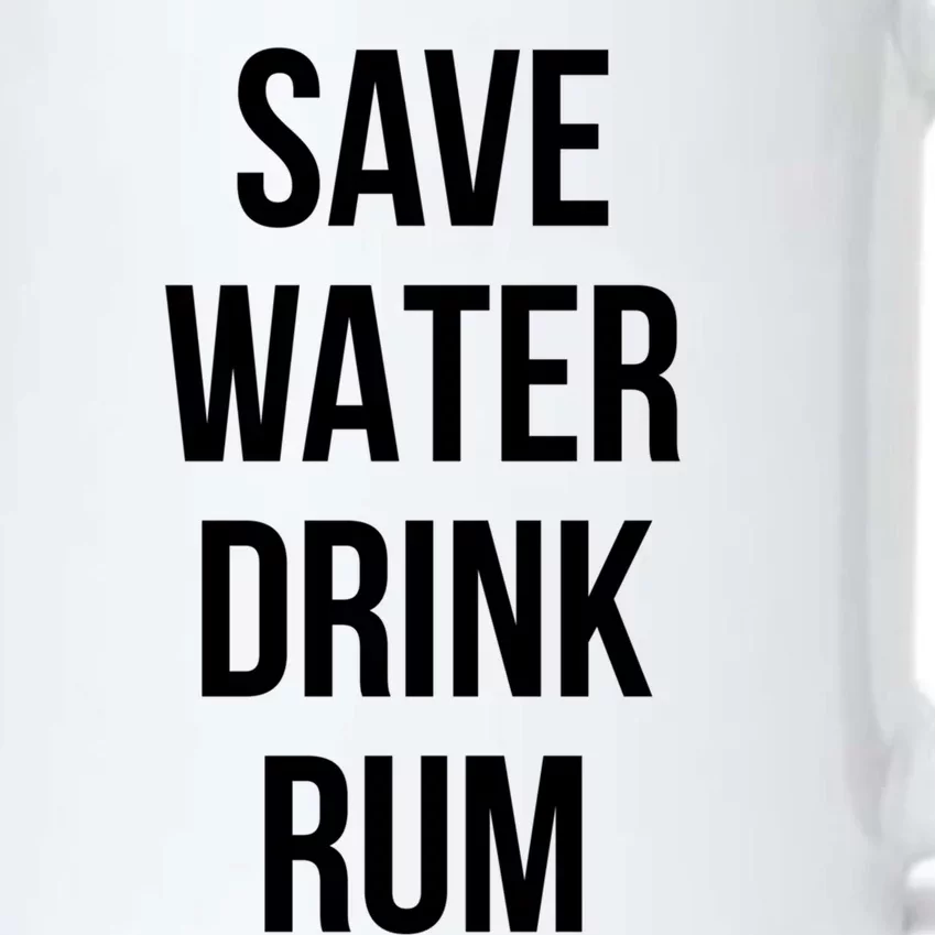 Save Water Rum Lover Cute Gift Black Color Changing Mug