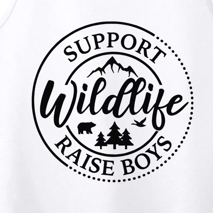 Support Wildlife Raise Mom Of Mother's Day Performance Tank