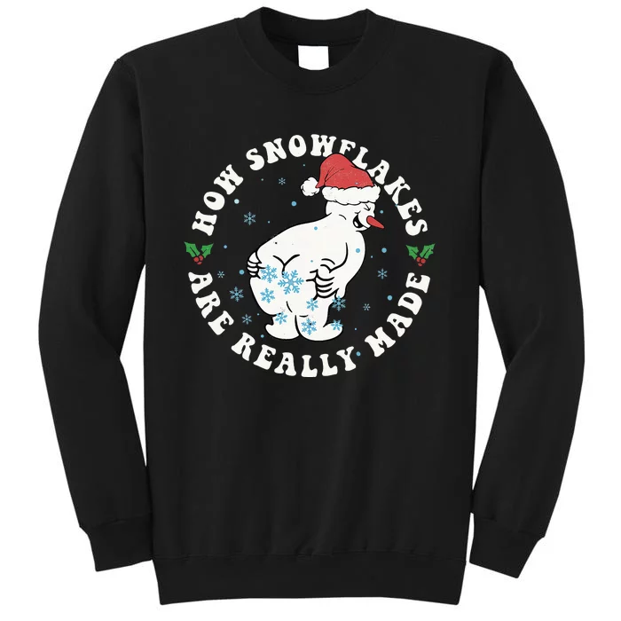 Snowflake Wonderland Retro Christmas Xmas Decor Tall Sweatshirt