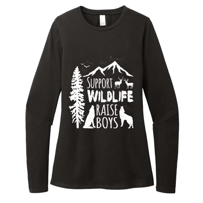 Support Wildlife Raise Gift Great Gift For Mom And Dad Womens CVC Long Sleeve Shirt