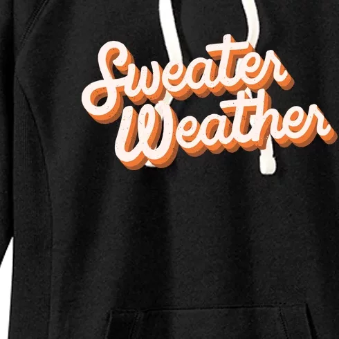 Sweater Weather Retro Women's Fleece Hoodie