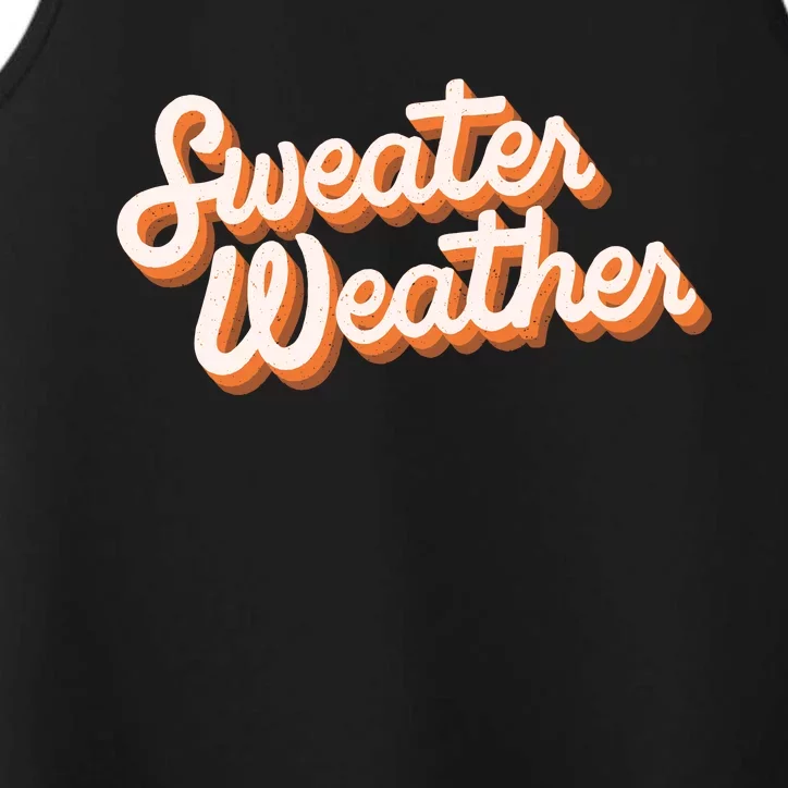 Sweater Weather Retro Performance Tank