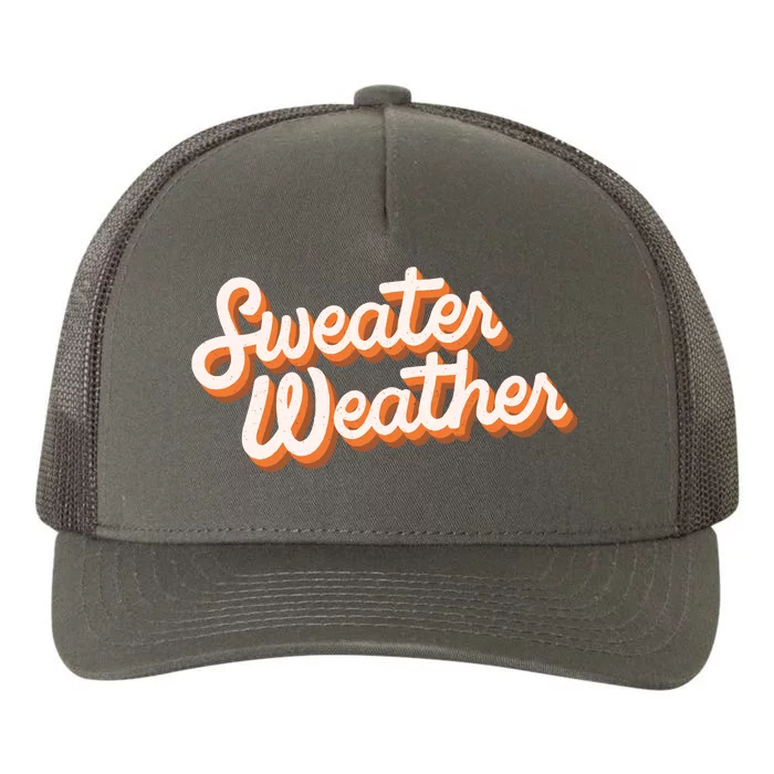 Sweater Weather Retro Yupoong Adult 5-Panel Trucker Hat