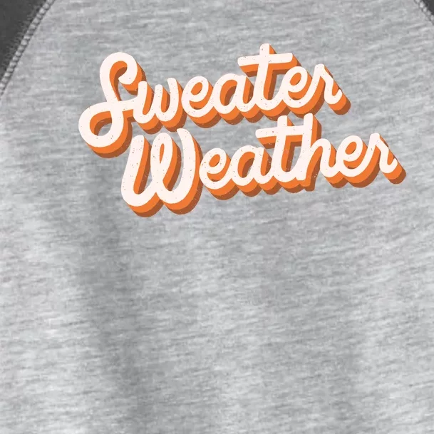 Sweater Weather Retro Toddler Fine Jersey T-Shirt