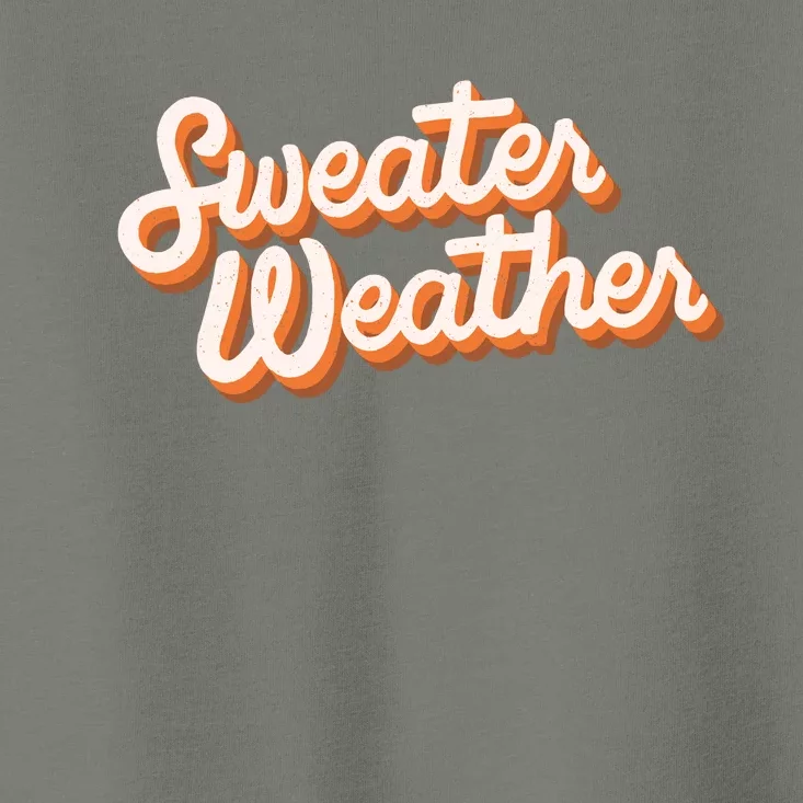 Sweater Weather Retro Toddler T-Shirt