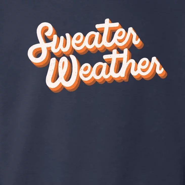 Sweater Weather Retro Toddler Hoodie